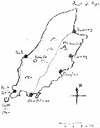 Old map of the Isle of Man