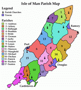 Isle of Man Parish Map